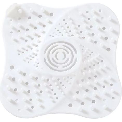 1 pièces attrape cheveux che,filtre a cheveux pour che avec Ventouse tamis evier bouchon baignoire anti cheveux filtre bonde che filtre baignoire pour Cuisine lavabo salle de bain Blanc (1/4)