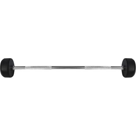 Barra revestida de goma, 50 kg, equipo de gimnasio