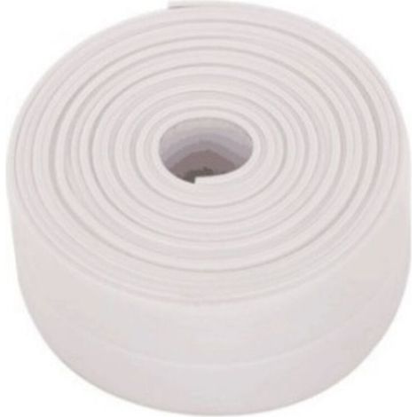 1PC(Blanche)Rouleaux Bande d\\'étanchéité Imperméable,Joint Salle de Bain,PVC Ruban de Calfeutrage Autocollant pour Cuisine,Toilettes WC,Baignoire (1/5)
