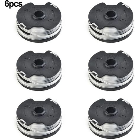 Compatible avec Lidl Parkside PRTA 20-Li A1 B2 C3, kit avec 6 bobines de fil de coupe-bordures.