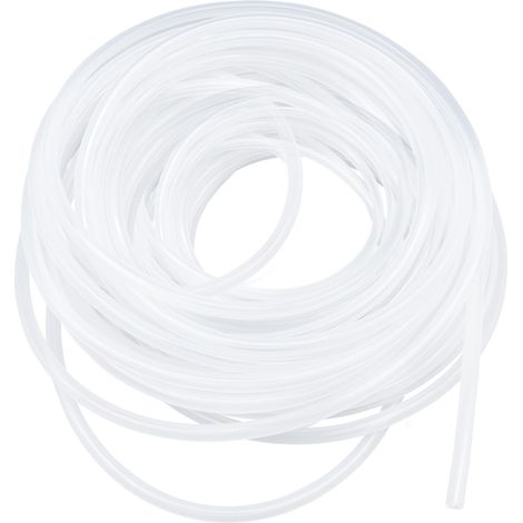Tuyau en silicone transparent, tuyau de qualité alimentaire, taille 3,0 mm x 5,0 mm, longueur 7,0 m (23 pi), épaisseur 1,0 mm, tuyau flexible en silicone caoutchouté pour tuyaux d'air/eau (1/5)