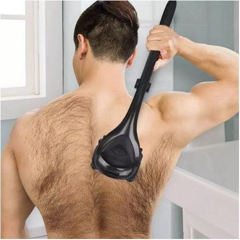 baKblade 2.0 PLUS - Men's Back Shaver (self-assembly required), ergonomic handle, wet or dry shaving (blade included) BACK SHEET (1/5)