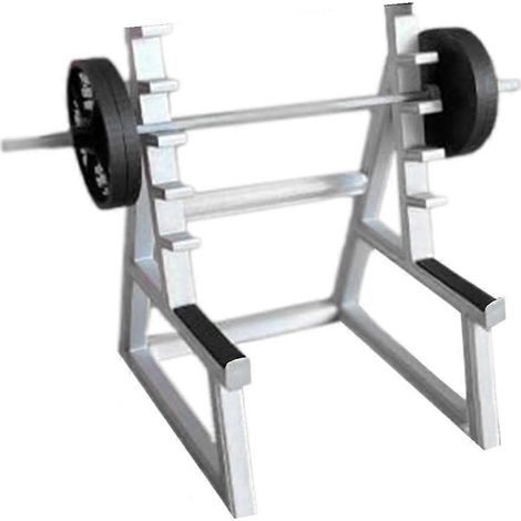 Porte-stylo en forme de rack à squats - Amusant pour le bureau - Porte-stylo original pour hommes - Mini organiseur de stylos de bureau (1 barre avec 4 disques de poids) - JBMEDIA (1/4)