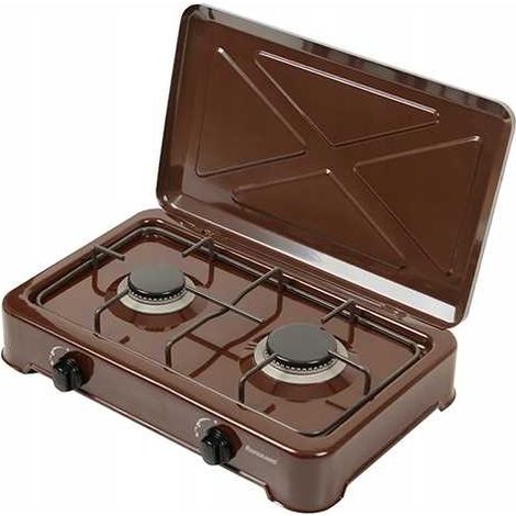 Cucina a gas Ravanson K-02BR a 2 fuochi (1/4)