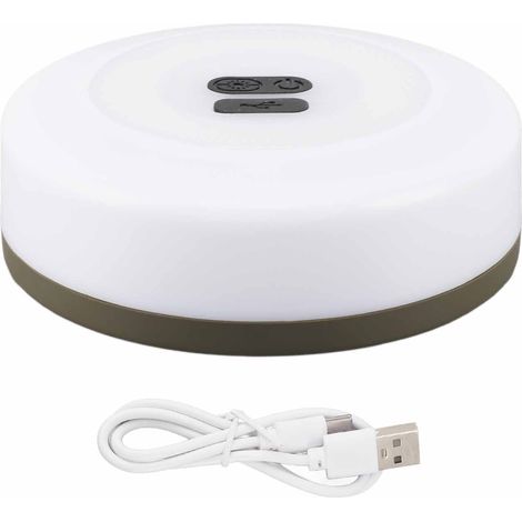 Ortviai Guirlande Lumineuse pour Camping 32,8 pi (10 m) Rechargeable USB, Étanche IP67, Réglable, 8 h d'autonomie