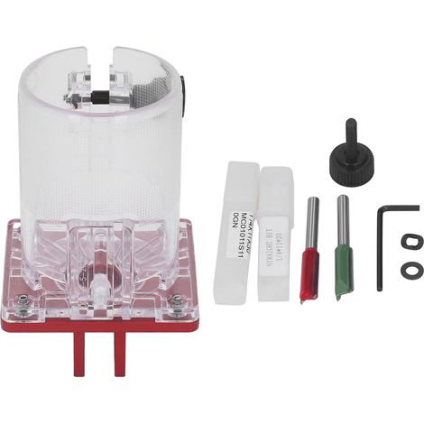 Support de défonceuse ajustable avec échelle pour rainurage précis et lisse (1/5)