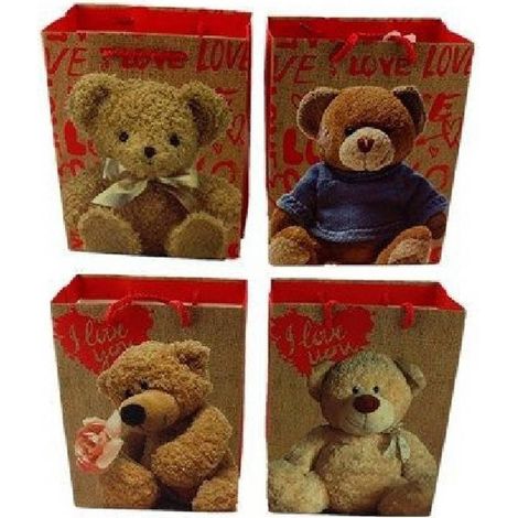 Set 6 Buste Regal San Valentino Orso Sacchetto 26x32x12.5cm 59520 Vari Models (1/2)