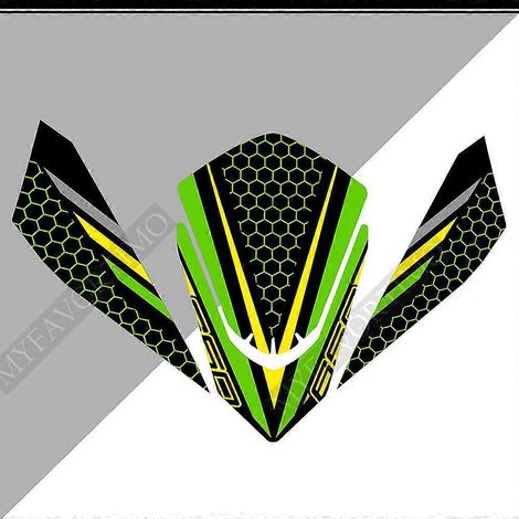 Kit de protection de réservoir, autocollants et emblème pour les genoux, logo et protection de carénage pour Kawasaki Ninja 650 (modèles 2018, 2019, 2020 et 2021) - 6508 (1/5)