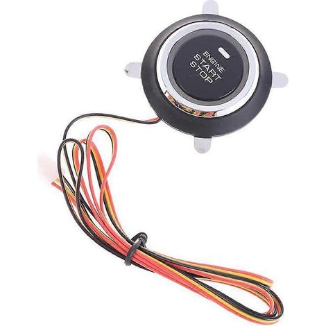 Bouton de démarrage moteur 12 V, système d'entrée sans clé ultra-mince, interrupteur de démarrage intelligent, bouton d'allumage moteur (Israël) (1/5)