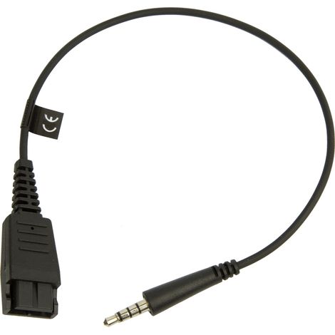 Jabra 8800-00-99 cambiador de género para cable Quick Disconnect (QD) 3,5 mm Negro