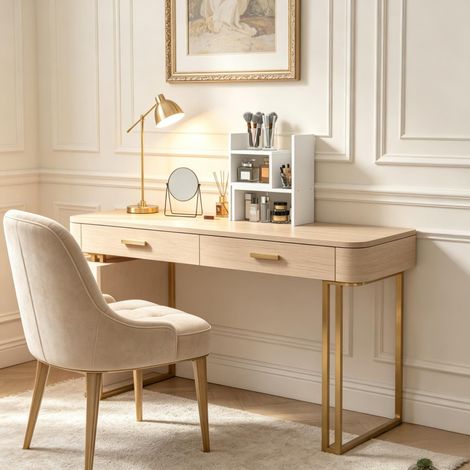Mueble de almacenaje de escritorio modular de 2 piezas blanco 34,5 x 17,5 x 39,5 cm HAVRYA (1/5)