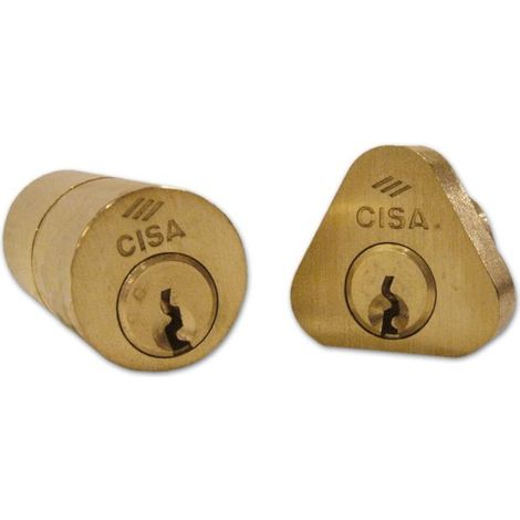 Cilindro da Applicare in coppia Cisa Art. 02145.00 00 Finitura Ottone Lucido 1Cp (1/2)