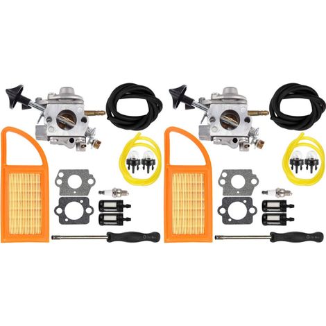 BR 600 Vergaser-Reparatursatz (2-teilig) für Stihl BR500, BR550 und BR600 Laubbläser: Luftfilter, Vergaser und Kraftstoff.