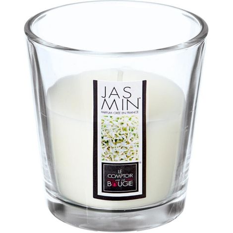 Bougie Parfumée en Verre "Nina" 90g Jasmin