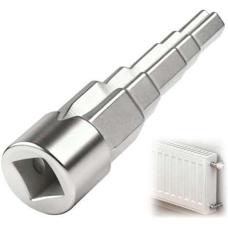 BUNTHAUS Clé de Montage Étagée Universelle pour Installations Sanitaires, Clé de Radiateur Étagée 5 Niveaux avec Douille Carrée 1/2\", Cliquet Radiateur Multiusage pour Radiateurs et Chauffage