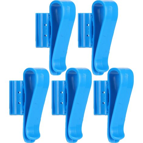 Clip de fixation de tuyau d'eau pour Aquarium, 5 pièces/ensemble, porte-outil de changement, pince bleue (1/5)
