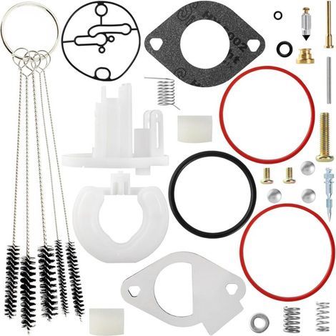 Kit de réparation de carburateur 796184 compatible avec le kit de révision complet Nikki Carb 698787. 699900. 699521. 792369. 790032. Craftsman 11-19 CV. références : 210807. 212702. 212802. 212907. 2 (1/5)