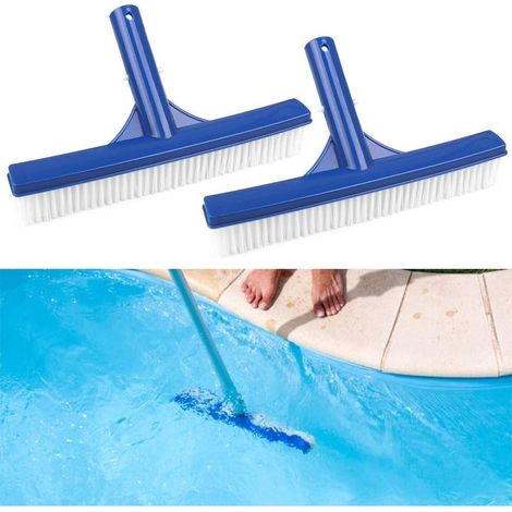 2 Pcs Tête de Brosse de Nettoyage de Piscine Brosse de Piscine 10 Pouces Brosse de Paroi de Piscine en Plastique Tête de Brosse pour Piscine Étang Source Chaude (1/5)