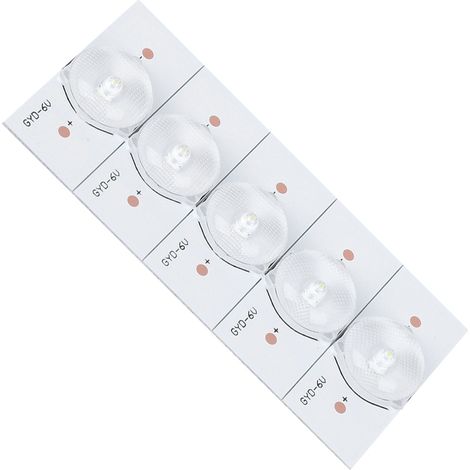 Ampoules LED SMD 6V à lumière blanche à usage général avec filtre optique pour la réparation de téléviseurs LED (paquet de 20) (1/5)