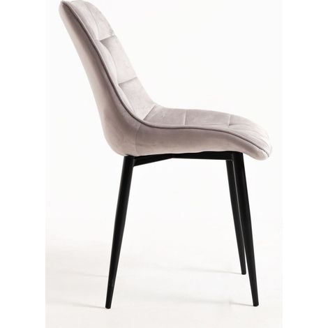 Sillas Comedor - Silla Cade Terciopelo - Gris (1/5)