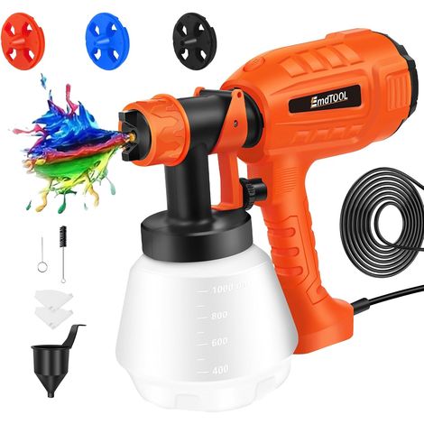 1000W HVLP Airless Electric Paint Sprayer, Portable Spray Gun for Garden Fence Walls (1/5)