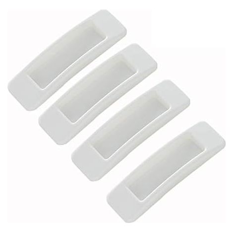 Poignée de porte et de fenêtre auxiliaire multifonctionnelle pour réfrigérateur (blanche, 4 pièces)