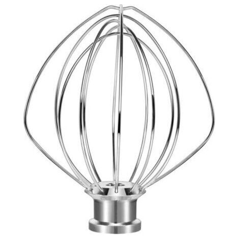 FENOPLASTICAFouet en fil d'acier inoxydable Compatible avec KitchenAid K45WW WP9704329 KSM150 KSM160 K45 KSM90, accessoires de robot culinaire (1/4)