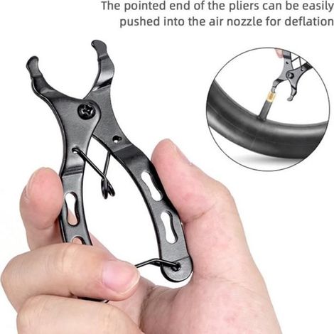 Coffret outils vélo 9pièces acier démonte-cassette brise-chaîne extracteur manivelle clé rayons pince maillons (1/4)