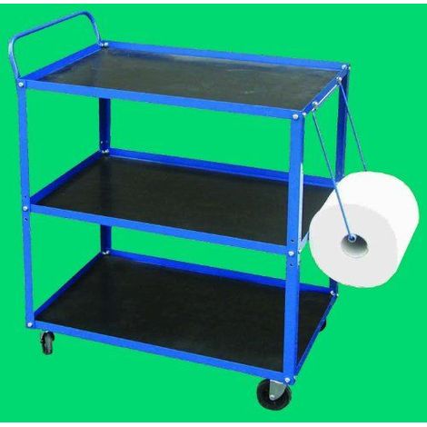 Outifrance – Servante d'atelier roulante 3 plateaux – 2 roulettes pivotantes avec blocage – Charge maximale 150kg – Rangement optimal outils (1/2)