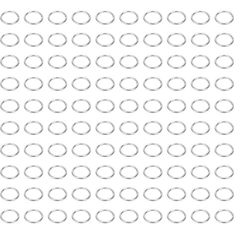 Lot de 100 joints toriques en acier inoxydable 304, bagues robustes pour équipement industriel et accessoires de bagagerie, résistantes et durables. (1/5)