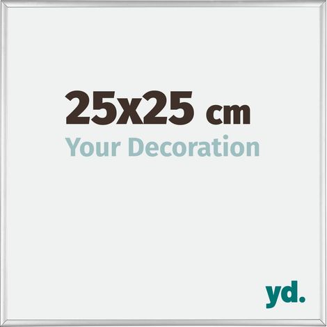 yd. - Cadre photo 25x25 - Argent Brillant - Aluminium - Kent