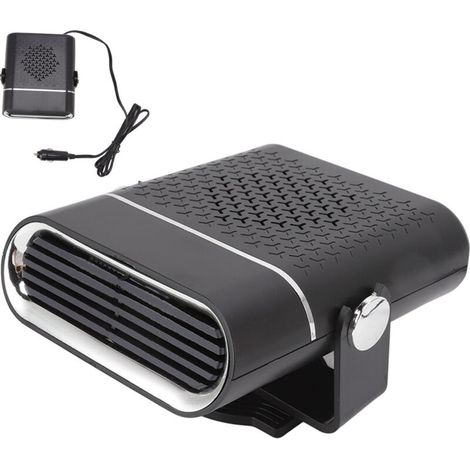Chauffage de voiture rotatif à 360 degrés. chauffage rapide. allume-cigare Portable. désembueur. dégivreur pour camion. 24V. noir (1/4)