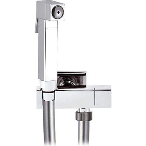 SET MODELLO SQ IN OTTONE IDROSCOPINO + FLESSIBILE + SUPPORTO LUX Cromato