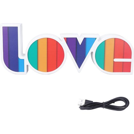 décorative à suspendre en forme de lettre d amour lampe néon