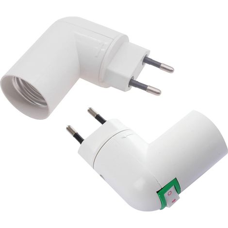 Douille E27 Avec Interrupteur, Adaptateur de Culot E27, pour Lampe de Cuisine Mobile/Lampe de Garage (sans ampoule) 2PCS (1/5)