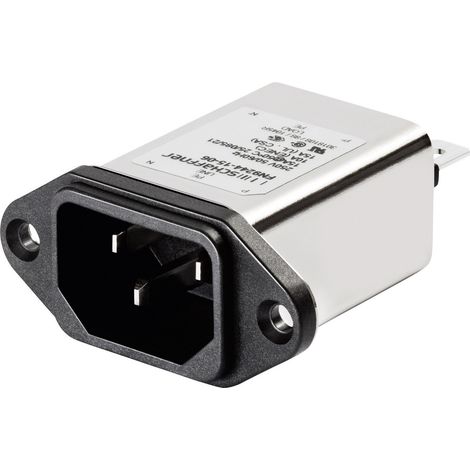 Schaffner FN9244-3-06 FN9244-3-06 Netzfilter mit Kaltgerätebuchse 250 V/AC 3 A  (L x B) 48 mm x 22.5