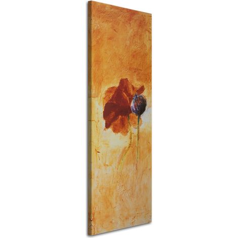 Tableau sur toile Coquelicots rouges Fleur acrylique 30x90 (1/5)