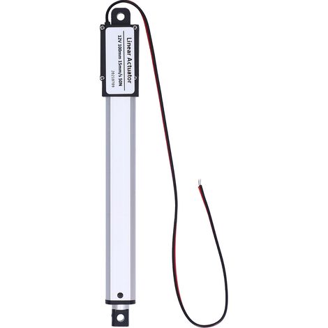 Actionneur linéaire CC 12 V 100 mm avec interrupteur de fin de course interne, mini-actionneur linéaire électrique silencieux pour applications industrielles et agricoles, 15 mm/s - 50 N (1/5)