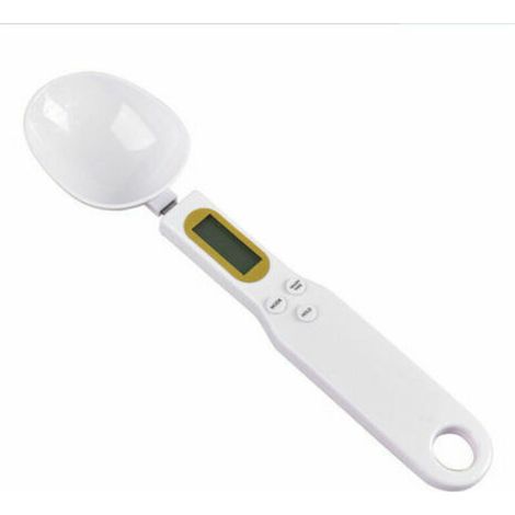 Digitale Küchenwaage, hochpräzise, kompakte Waage mit Tara-Funktion, wiegt und misst, 1,1 lb / 500 g (0,1 g) Milligramm-Skala. Weiß, Fonepro