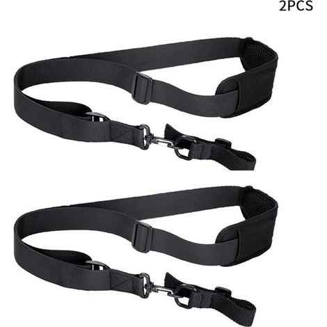 Lot de 2 sangles d'épaule confortables pour débroussailleuses/coupe-bordures/harnais de débroussailleuse/tondeuse à gazon, longueur réglable (dimensions : 2 pièces) (1/5)