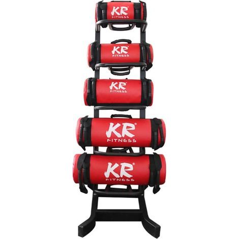 Sac de sable de musculation pondéré - Sac de sable professionnel pour entraînement fonctionnel - Unisexe - Rouge - 5 kg (1/5)