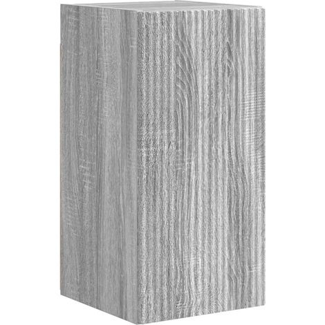 Mobile porta TV da parete moderno salva-spazio 30 x 31 x 60 cm in legno ingegnerizzato grigio sonoma 020054961