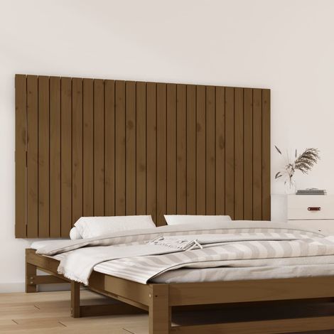 Tête de lit murale Marron miel 159,5x3x90 cm Bois massif de pin vidaXL