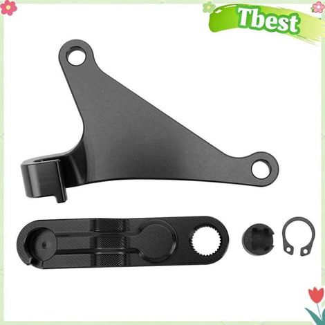 Tbest support d'extension de bras d'embrayage Support de levier d'extension de bras d'embrayage réduisant la auto coffret Noire (1/5)