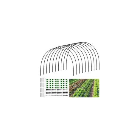 Lot de 30 tunnels de plantation, pneus de serre, tunnel en film, arche pour plate-bande surélevée, tunnel de jardin, pneus de jardin, plate-bande surélevée, cerceaux de serre, tunnel d (1/5)