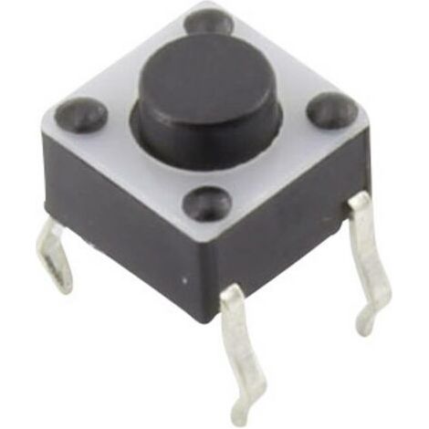 TRU COMPONENTS YST-1102A Bouton-poussoir 12 V/DC 0.05 A 1 x Off/(On) à rappel (L x l) 6 mm x 6 mm 1 pc(s) S807961 (1/2)