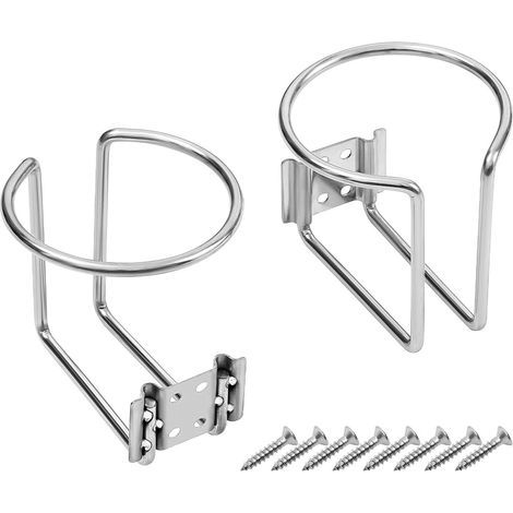 2pièces Porte-gobelet pour Bateau Et Yacht De Acier Inoxydable Anti-basculement pour Camion Et Camping- (1/5)