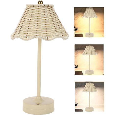 Lampe en rotin 120 , Rechargeable Sans Fil, Décoration Lumineuse (1/5)
