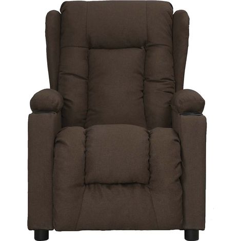 Maison Exclusive - Relaxsessel Dunkelbraun Stoff (1/5)