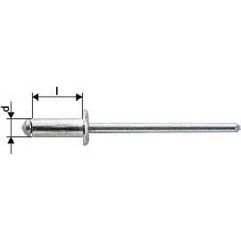 Alluminio Serie Semi-Cupola Testa 5X35Mm Gesipa Rivetti Ciechi (A 100)